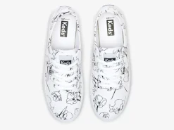 Women's Breezie Canvas Hand Drawn Print Sneaker<Keds Outlet
