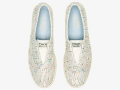 Women's Chillax Textile Natural Weave Slip On Sneaker<Keds