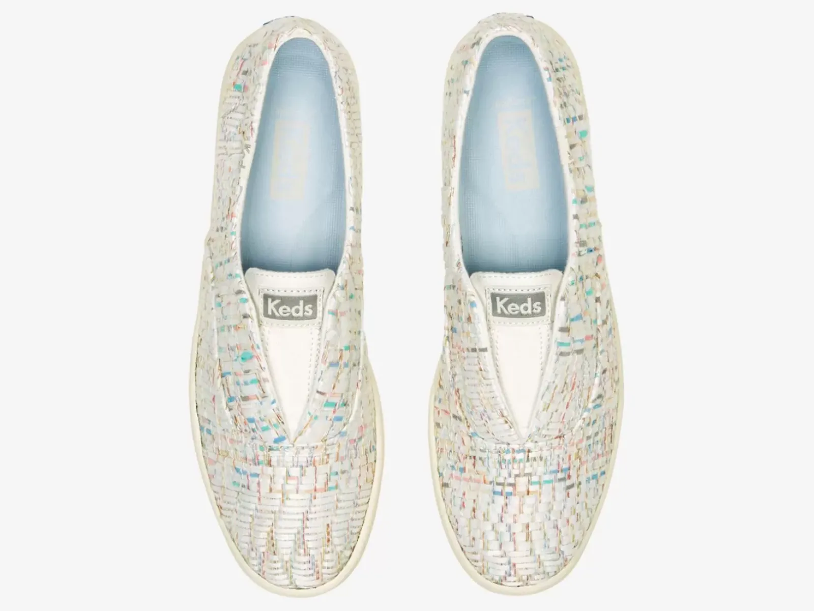 Women's Chillax Textile Natural Weave Slip On Sneaker<Keds