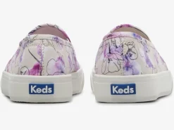 Women's Double Decker Canvas Watercolor Floral Print Slip On Sneaker<Keds Clearance