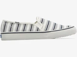 Women's Double Decker Canvas Stripe Slip On Sneaker<Keds Hot