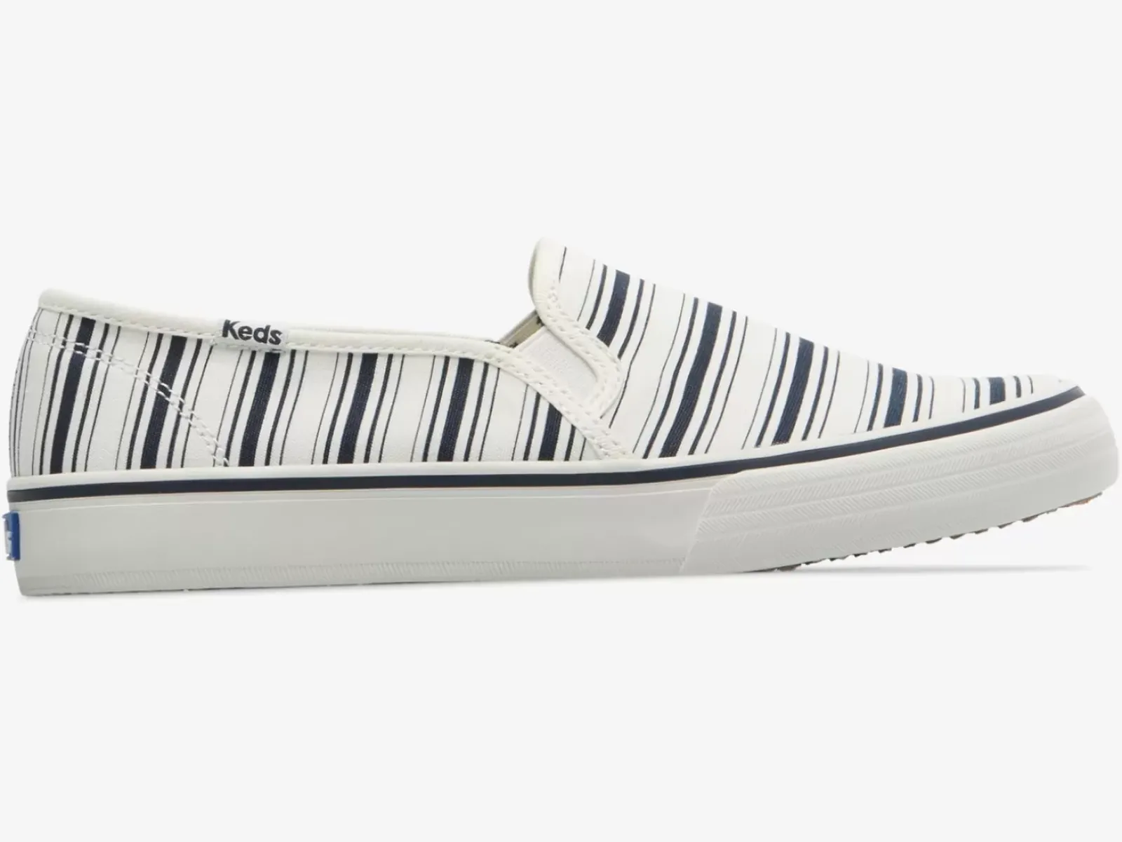 Women's Double Decker Canvas Stripe Slip On Sneaker<Keds Hot