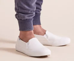 Women's Double Decker Leather Slip On Sneaker<Keds