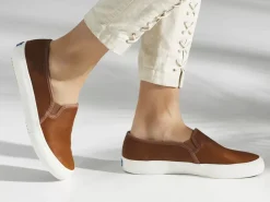 Women's Double Decker Leather Slip On Sneaker<Keds Clearance
