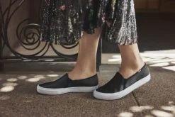 Women's Double Decker Leather Slip On Sneaker<Keds Online