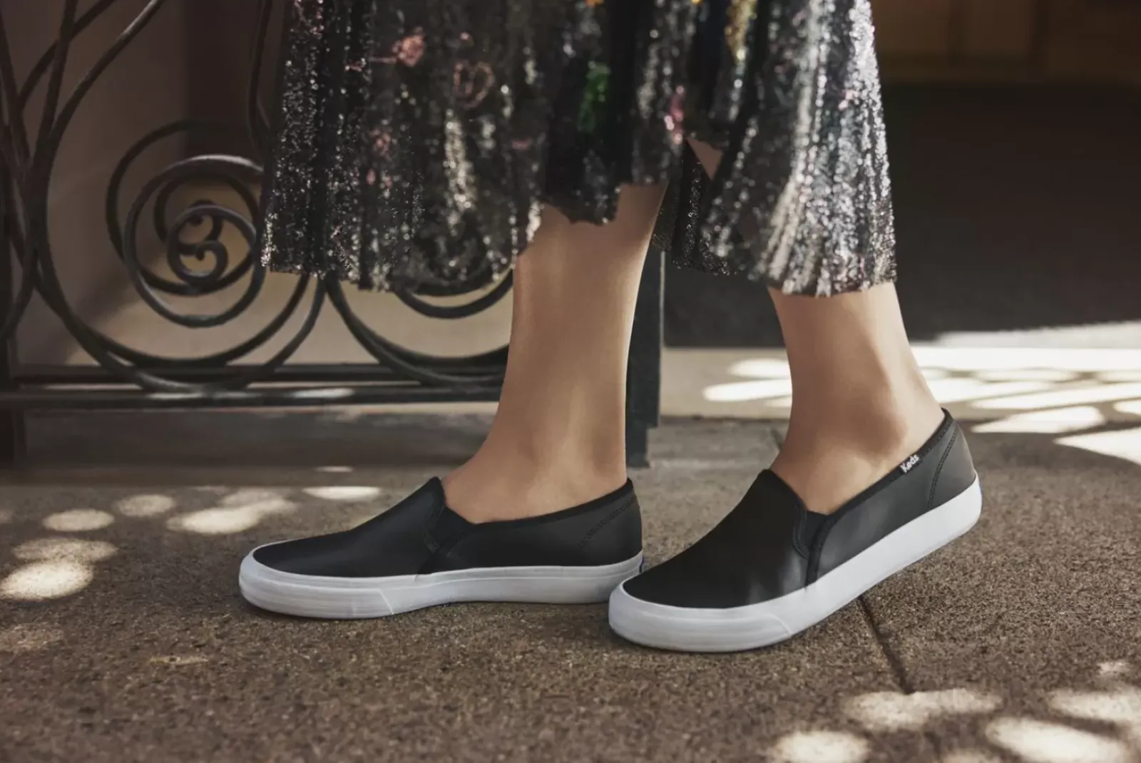 Women's Double Decker Leather Slip On Sneaker<Keds Online