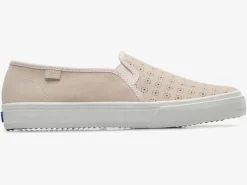 Women's Double Decker Perf Suede Slip On Sneaker<Keds