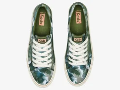 Women's Jump Kick Canvas Abstract Floral Print Sneaker<Keds New