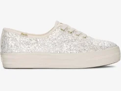 Women's The Platform Glitter Celebration Sneaker<Keds Discount