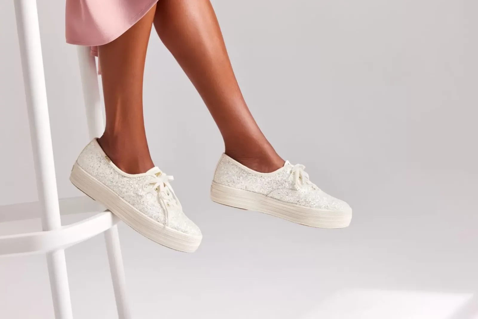 Women's The Platform Glitter Celebration Sneaker<Keds Discount