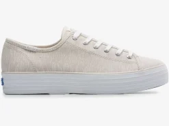 Women's Triple Kick Canvas Lines Print Sneaker<Keds Clearance