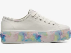 Women's Triple Up Abstract Floral Foxing Sneaker<Keds Clearance