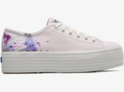 Women's Triple Up Canvas Painterly Floral Sneaker<Keds Discount